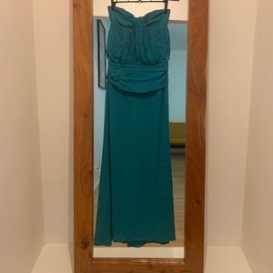 Nicole Miller strapless evening maxi dress